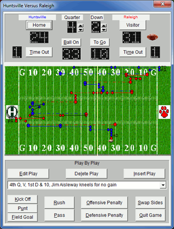 Football Statsbook Main Screen